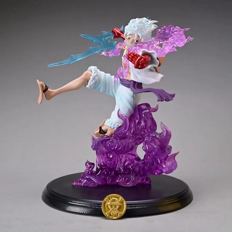 

20cm One Piece Battle of Ghost Island Lightning Gear 5 Sun God Nika Luffy Action Figure Statue Pvc Anime Model Doll Toy Gift