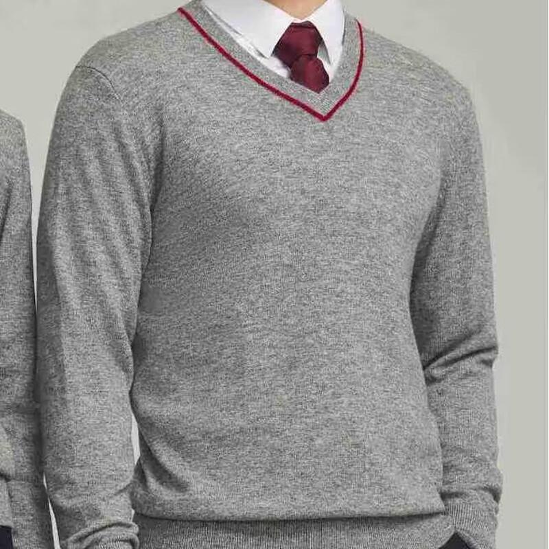 

Мужской пуловер с V-образным вырезом из 100% шерсти 3XL 190