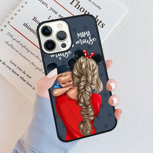 Beautiful Mother Daughter Son Phone Case Cover For iPhone 17 Air 16 15 14 Plus Apple 16 11 12 13 Pro Max Coque