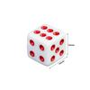 10pcs Acrylic Dice 16mm White Square Corner Dice for Board Games, Casino Games & Tabletop RPG or Teaching Math