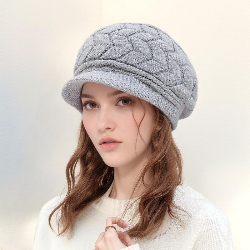 

Женский зимний вязаный берет с теплой флисовой подкладкой, защитой ушей и перчатками - Мода для среднего и пожилого возраста