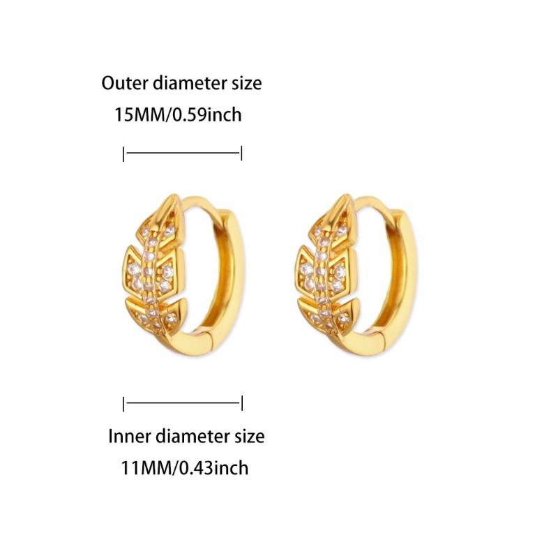 Multi-style Exquisite Geometric Butterfly Inlaid with Zircon Earrings Women's Fashion Retro Temperament Versatile