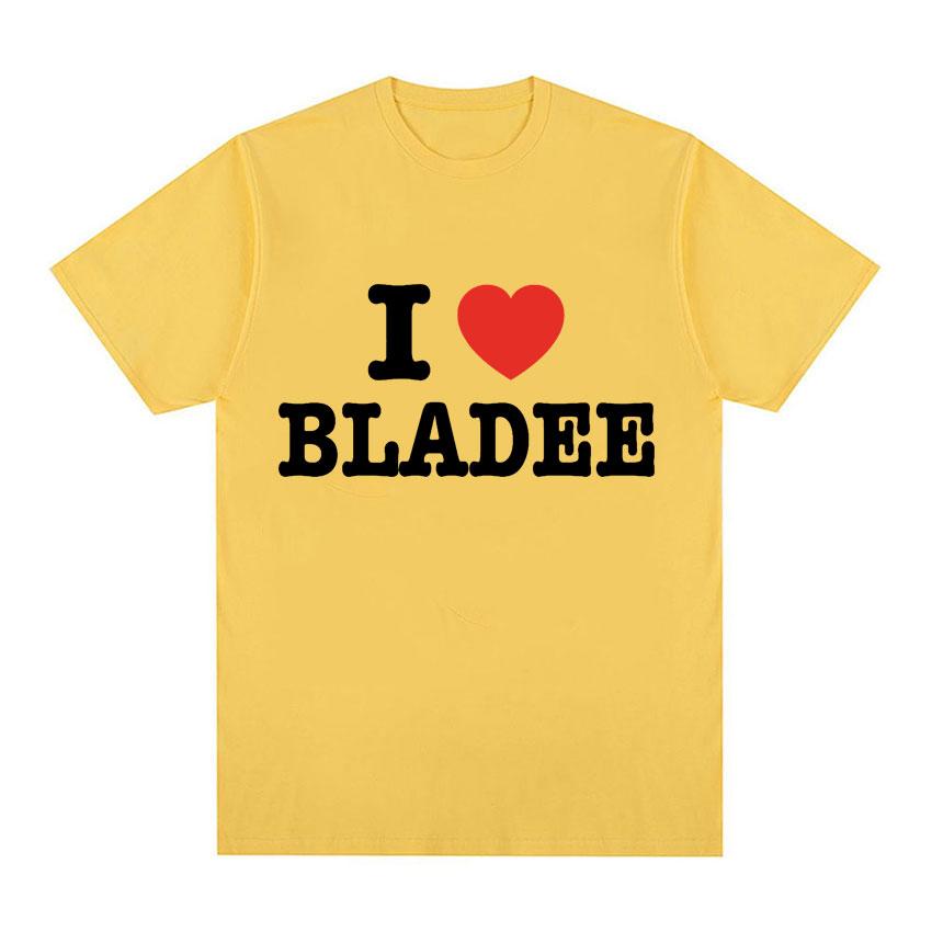 I Love Bladee Drain Gang Print T Shirts Summer Men Women Clothing  Fashion T-Shirt Casual Cozy Cotton Short Sleeve T-shirts Tops