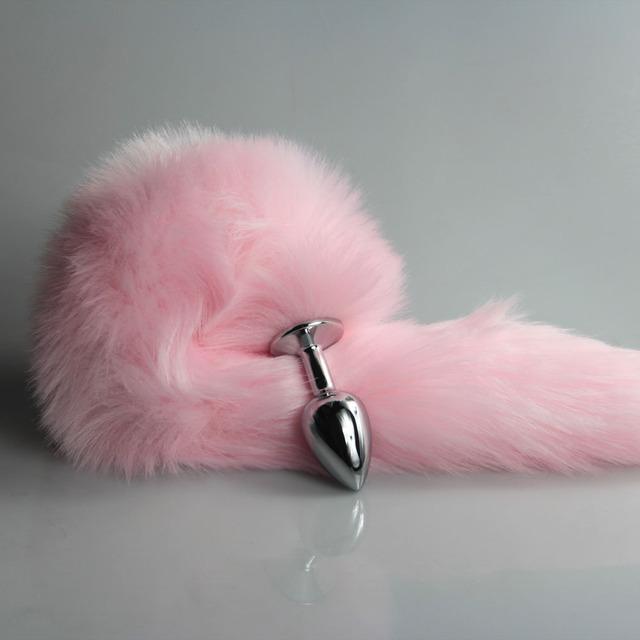 Pink Fox Butt Plug Tail Anal Teaser Comfort Furry Beginner Sex Toy Indeed Explore Ass Dog Play Women stimulate Furry Cosplay