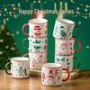 Personalized Christmas Ceramic Mug with Lid and Spoon - Creative Cartoon Design, Perfect for Halloween Gifts