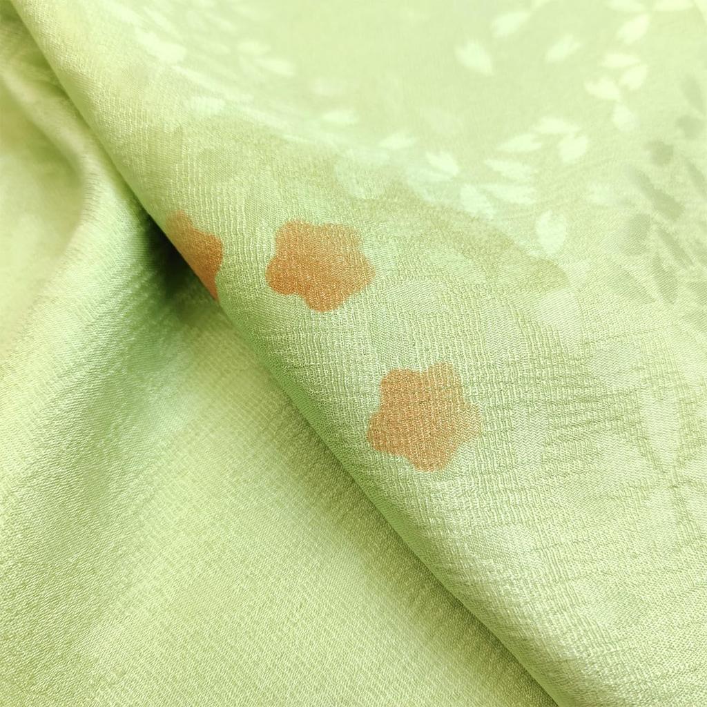 Kyo Tamayura Silk Obiage (kimono Sash Accessory) with Woven Pattern, Suitable for Formal and Casual Occasions, a Kimono Accessory, Sold Individually