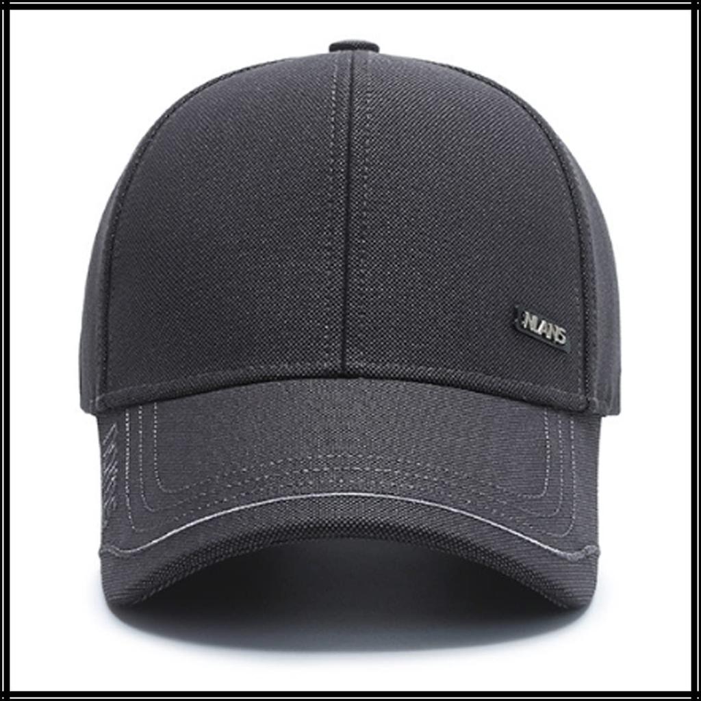 Englisch Schlicht CA505 [Weißer Fang] Hut, Buchstaben, Logo, Kappe, Design, Stilvoll, Cool, Herren (Schwarz)