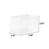 6 Pack Small Clear Storage Bins Stackable Organizers Cabinets Office Pantry Bathroom Home Organization