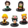Version Q Anime Figurines Kimetsu No Yaiba Tanjiro Inosuke Zenitsu Pvd Model Doll Collectible Sitting Toys For Kids Adults Children's Birthday Gift