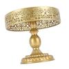 Dessert Stand Golden Cake Holder Lace Design Easy Assembly Round Treat Display for Party M