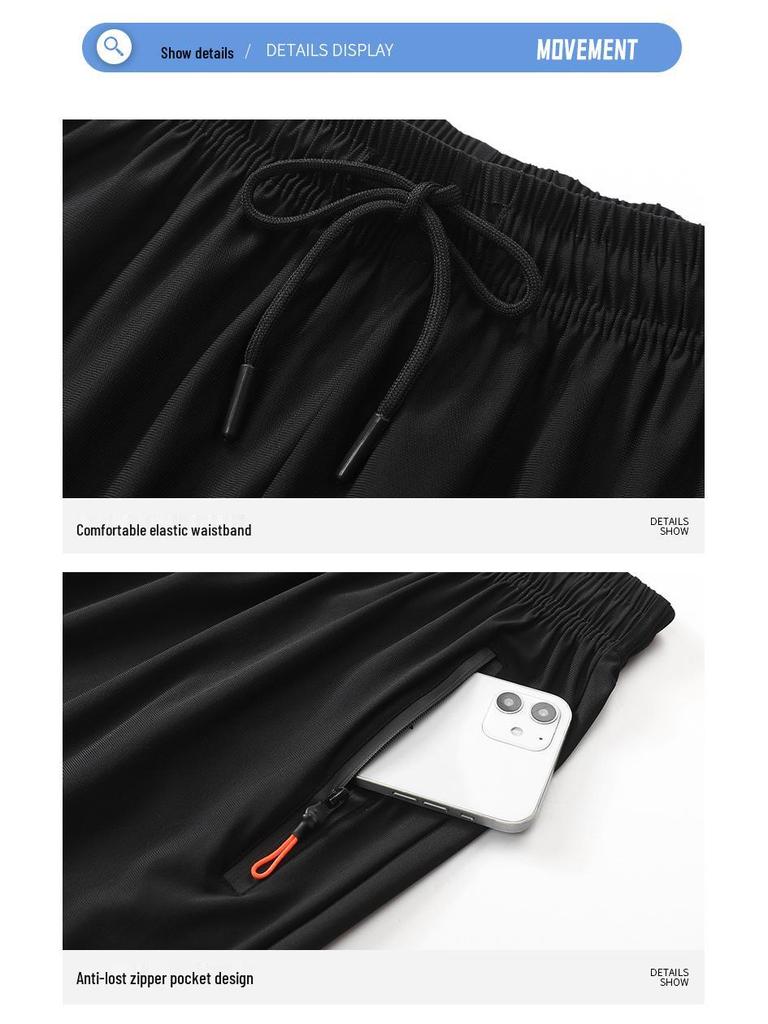 Men's Summer Quick-Dry Elastic Casual Shorts - Lightweight, Loose, Plus Size Sports Pants