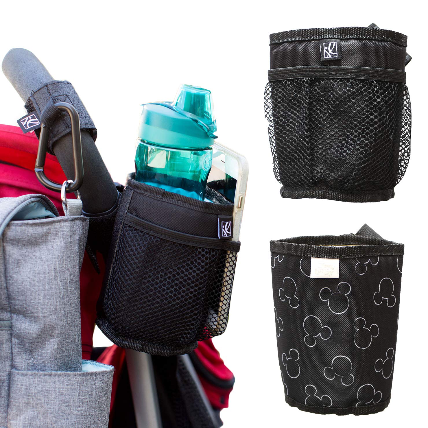 

Disney Stroller Drink Cup Bottle Holder for Keeps Drinks Cold and Warm Holder, Holder, Strollers, (Black) чёрный
