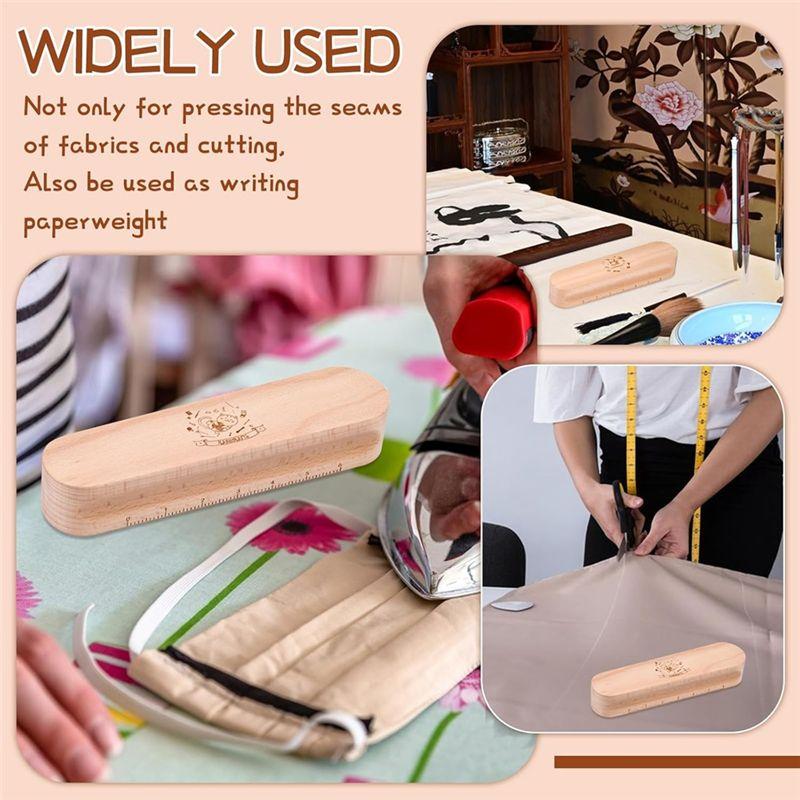 Aug. Tailors Clapper Wooden Clappertailors Scissors For Quilting And Ironing Quilting Supplies Wrinkle-Resistant Sewing Tool