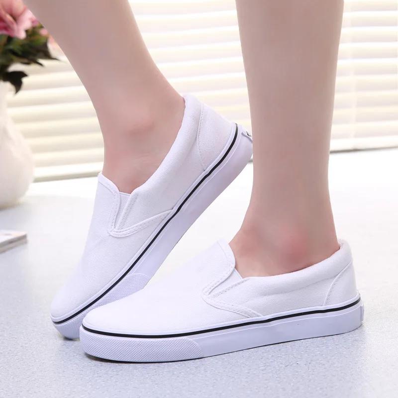 Sizes 35-46 High Quality Canvas Shoes Sneakers Low-top Slip-on Feet Breathable Cloth Shoes Universal Work Shoes for Men Women