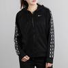 Nike Side-Tape Logo Zip Hoodie Jacket Women Outerwear Black BV3448-010