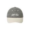 EMIS GINGHAM CHECK BALL CAP-BLACK