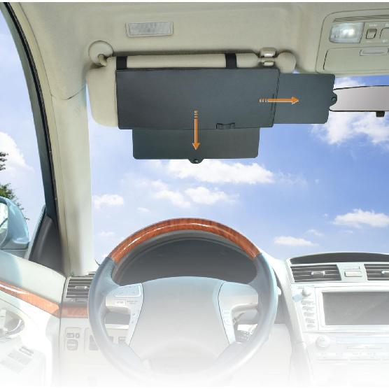 

Car Visor Anti-Glare Sunshade Extender for Front Seat Driver or Passenger - 1 Piece чёрный