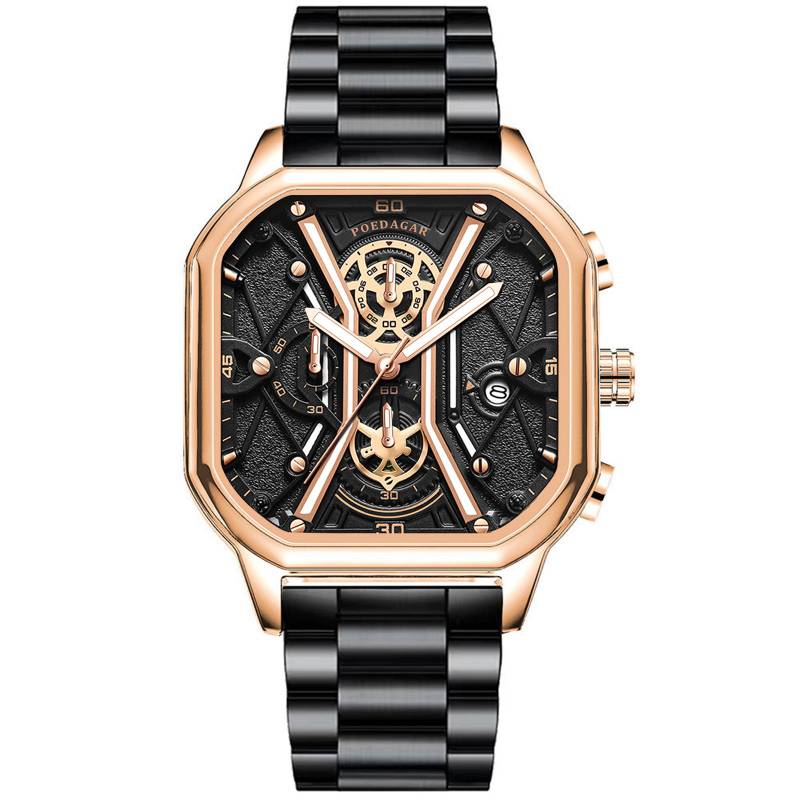 Mens Watch Fashion Student Multi Functional Steel Automatic Decoration Watch
