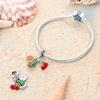 Charms Copperorange Watermelon And Cherry Beads Fit Charms Plataoriginal Bracelet Women Jewellery Making Diy Gifts