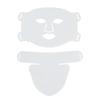 Red-Blue LED Beauty Mask: Home Facial Silicone Photon Rejuvenation Device with Neck Infrared Spectrometer