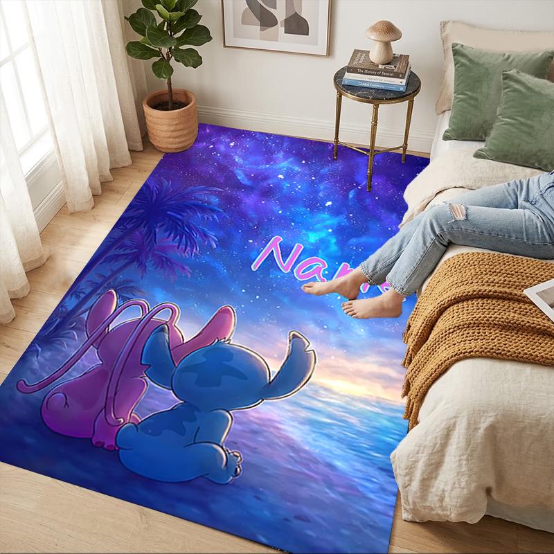 Personalized Name Island Adventure Living Room Non-Slip Area Rug Soft Carpet for Bedroom Playroom Sofa Office Home Decor Doormat