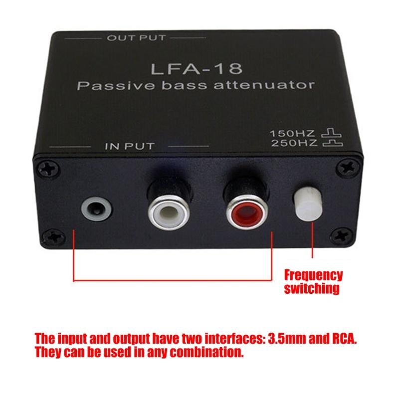 Metal Passive Bass Attenuator for Voice Engineers to Minimize Bass Interferences Without Power Requirement
