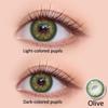 Color Contact Lenses European Blend Effect Green and Blue eyes, Natural and daily color, 14.2mm Yearly Use Soft Lens