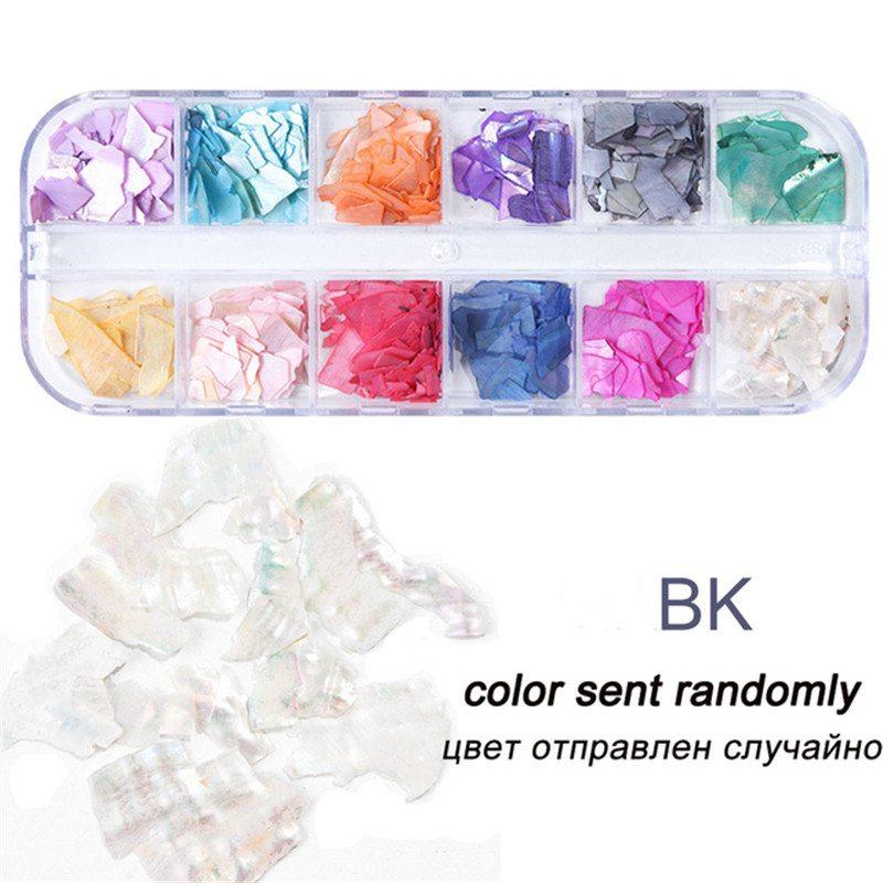 

Аксессуары для ногтей Морская ракушка Кусочек раковины для нейл-арта Раковина хлопья DIY Креатив 10*4cm