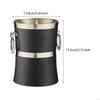 2L Portable Ice Bucket for Drinks Metal Beverage Chilling Tub BBQ