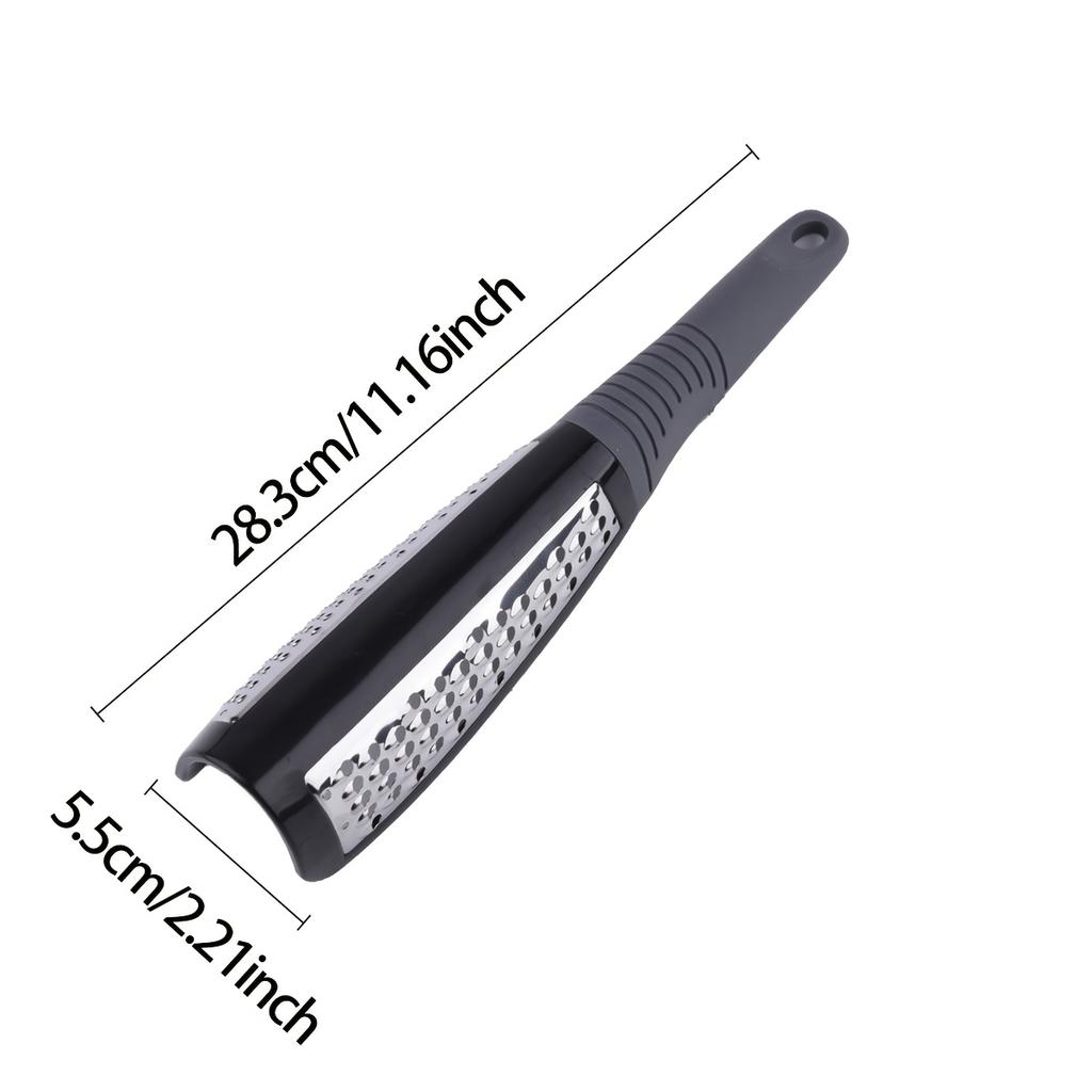 2026 NEW Stainless Steel Double-sided Grater Multifunctional Cheese Grater Potato Loofah Grater Kitchen Gadget Non-slip Handle
