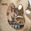 Felt Pet Tunnel Cat with Play Mat Multi-peephole Hideaway Large Interactive Peek-a-Boo Holes Cave Indoor Cats Enrichment
