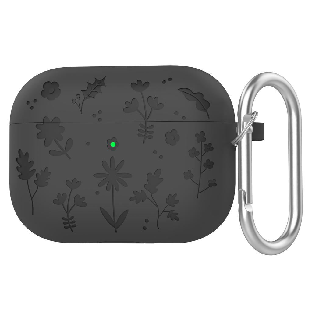 For AirPods Pro 3 Cute Flower Engraved Protective Case Soft Silicone Full Cover Anti-scratch Shockproof Case For AirPods Pro 3