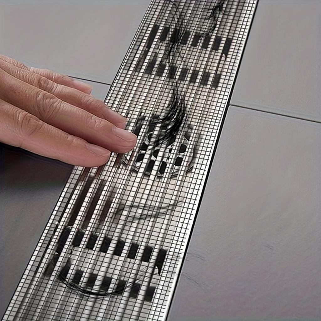 Disposable Nanofiber Hair Catcher Roll for Kitchen Sink and Bathroom Floor, Cut-to-Size Filter, 10m
