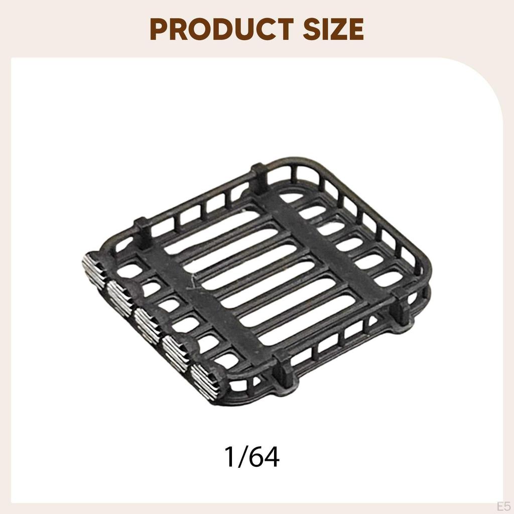 1/64 Car Roof Rack Micro Garage Scene Decor Miniature Cargo Carrier Realistic for Sand Table