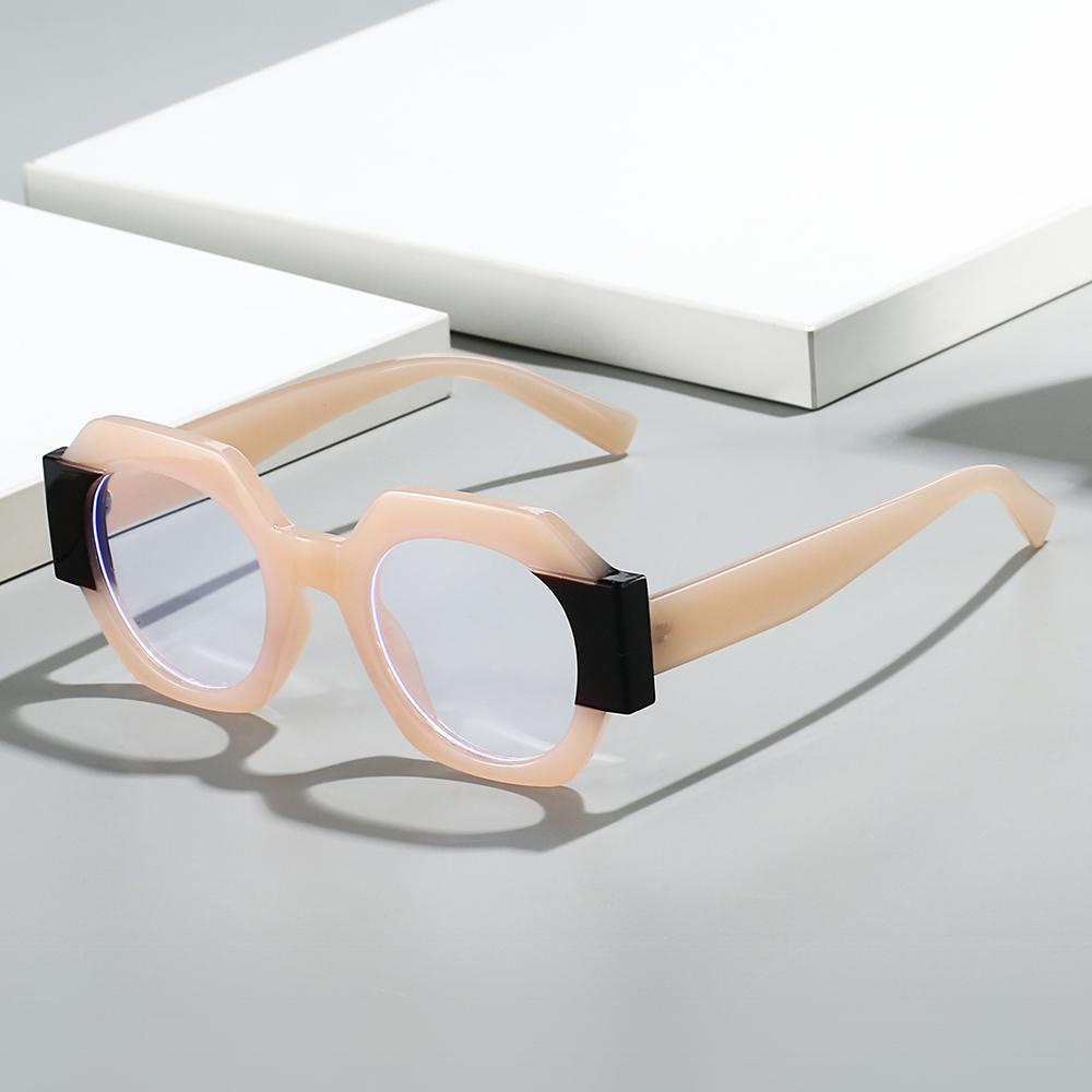 

Unique avant-garde fashion personalized geometric thick design sunglasses, trendy and versatile for men and women, daily wear оранжевый