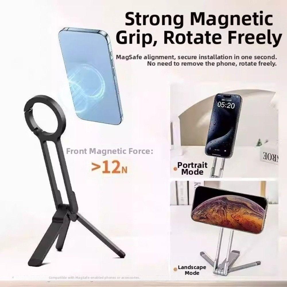 Adjustable Angle Phone Tripod Stand Magnetic Phone Stand New Cell Phone Holder for Camping