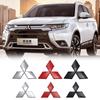 ABS Car Front Rear Badge Grille Emblem for Mitsubishi Outlander Ralliart Lancer ASX Pajero Eclipse Delica EVO Grandis Colt