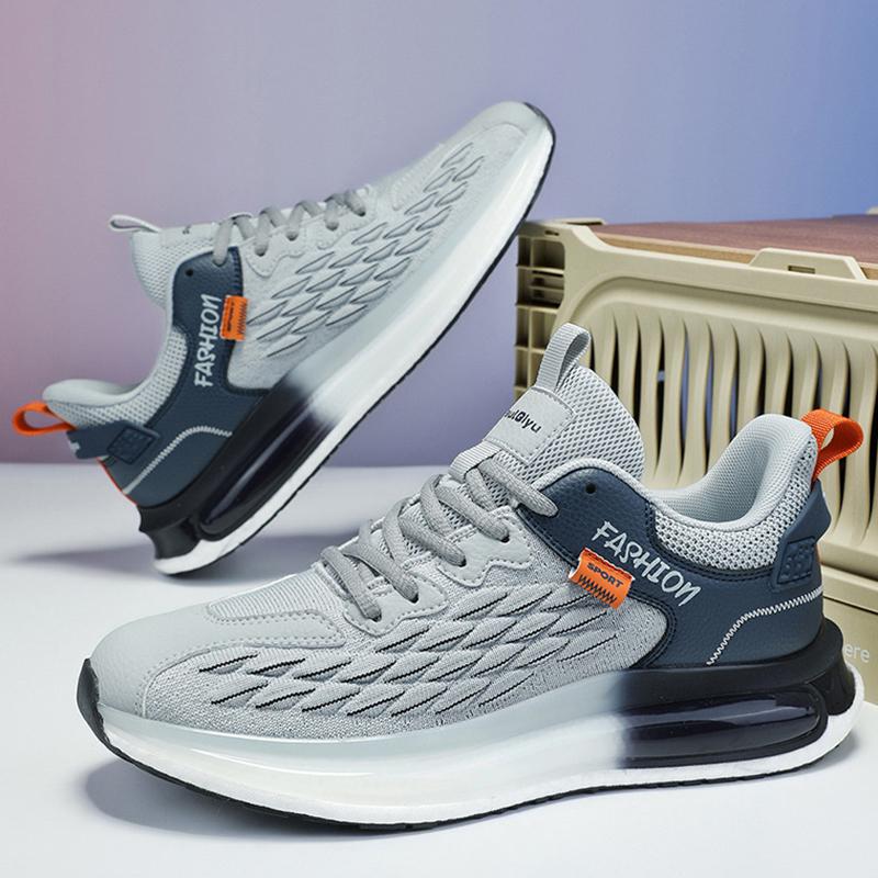 Outdoor Men's Sports Running Jogging Shoes Casual Sneakers Fashion Breathable Anti-Slip Mesh Light Shock-absorption Tennis Shoes