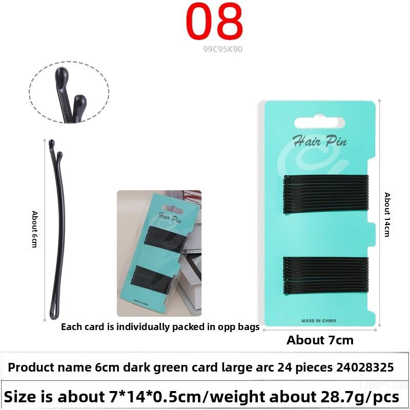 Round-headed Small Black Clip Makeup Small Steel Clip Wave Clip Updo UpdoStraight Clip Black Hair Beauty Clip