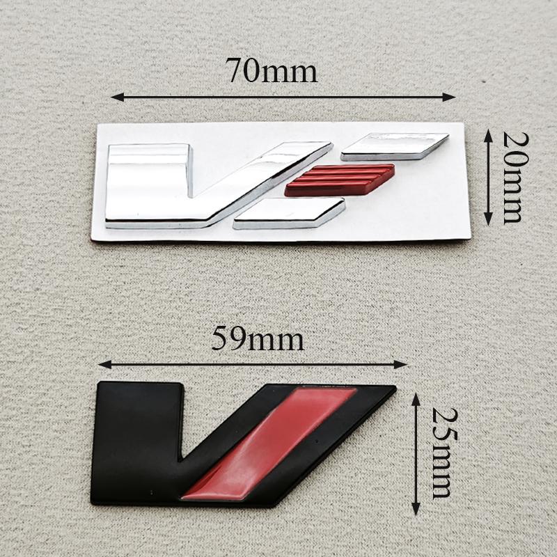 1 Stück 3D Metall Autoaufkleber Logo V Heckklappen Plakette Kotflügel Seiten Emblem Aufkleber für Cadillac ATS CTS CT4 CT5 XT6 Auto Zubehör