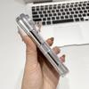 Applicable to iPhone11UItra transparent folding magnetic mobile phone case simple acrylic airbag anti-drop protective cover