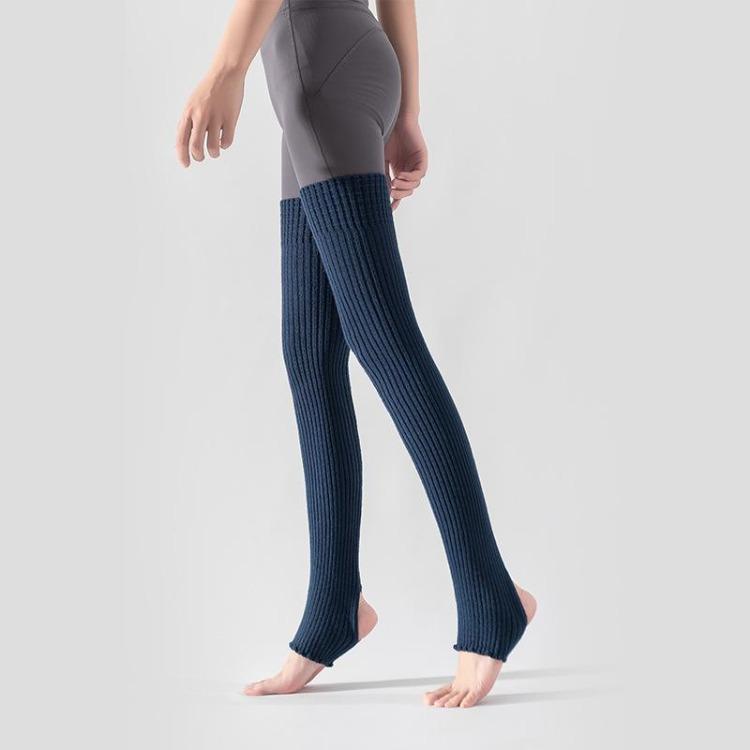 Solid Color Yoga Socks Women's Long Tube Over The Knee Autumn and Winter Warm Leg Guards Pilates Sports Fitness Stockings