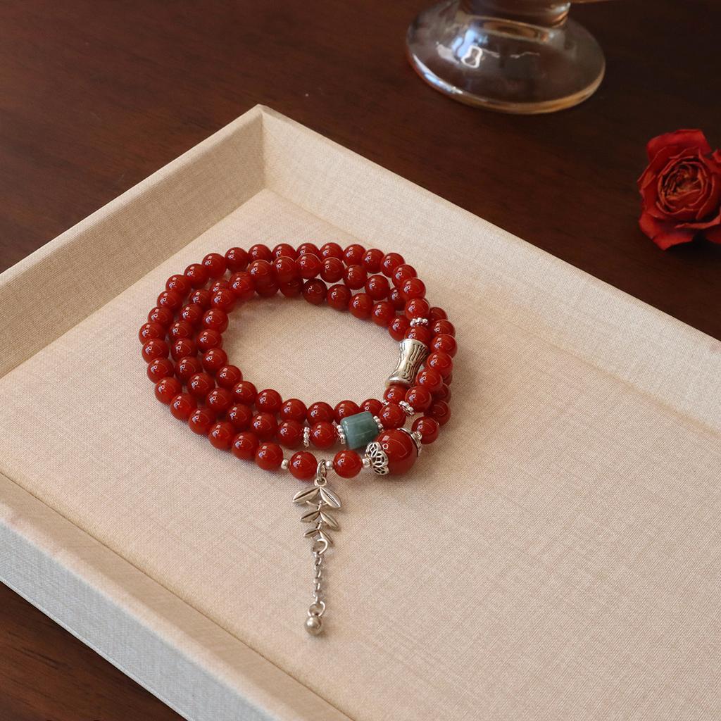 Natural Nanhong Agate Bracelet.fashion Women Daily Jewelry Gift