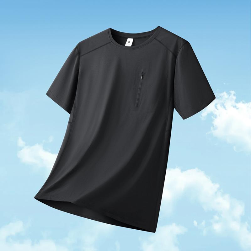 Men's T-shirt Ice Silk Short Sleeve Short Sleeve Loose Outdoor Stretch Sports Top