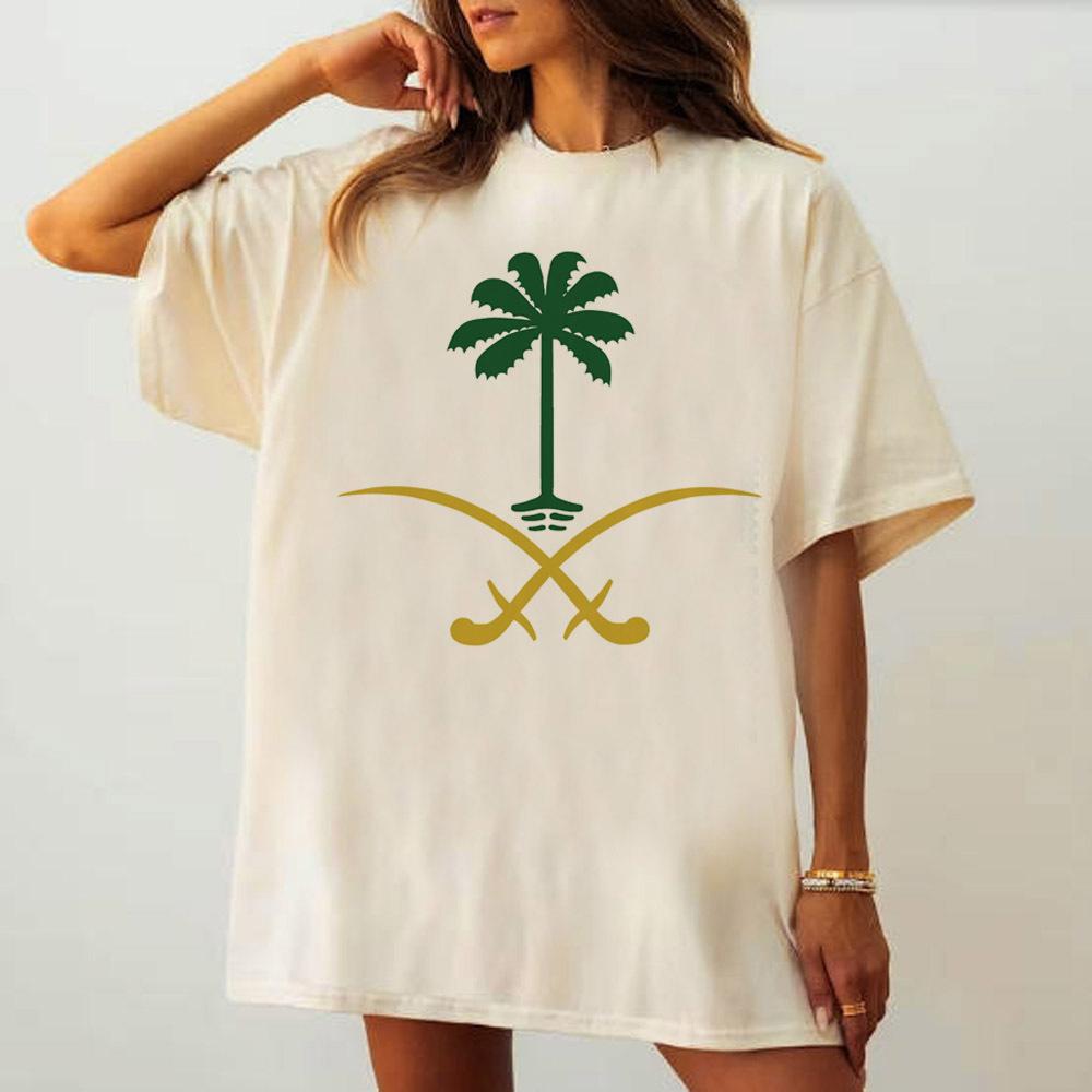 Saudi National Day T Shirt Teen Pastel Graphic Grunge Pop Culture Shirt Grunge Breathable Gothic Y2k Comfortable Pop Culture