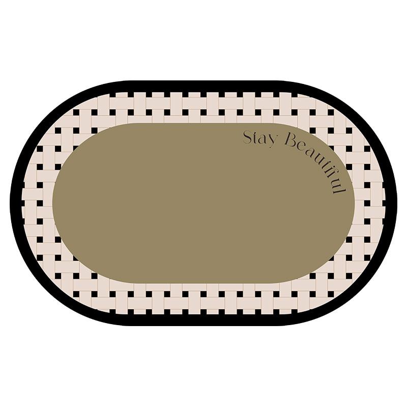 Sommer Luxus High-End Badezimmer saugfähige Bodenmatte, Badezimmer schnell trocknende Kieselgur Bodenmatte 40x60cm15.7x23.6in