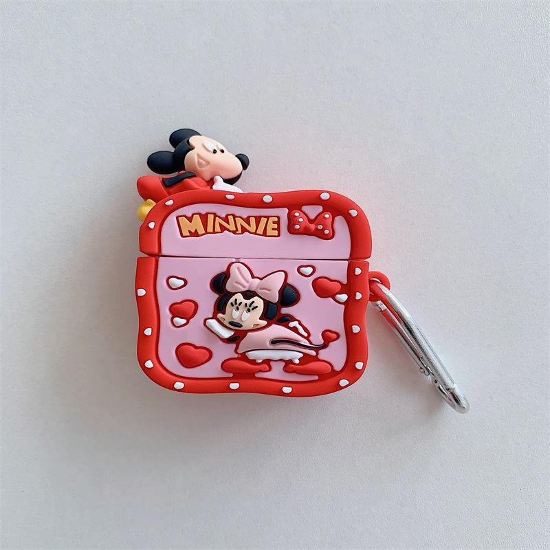 New personalized cartoon cute Apple earphone cover, suitable for AirPods 2/3 generation Pro2 generation Bluetooth earphone cover