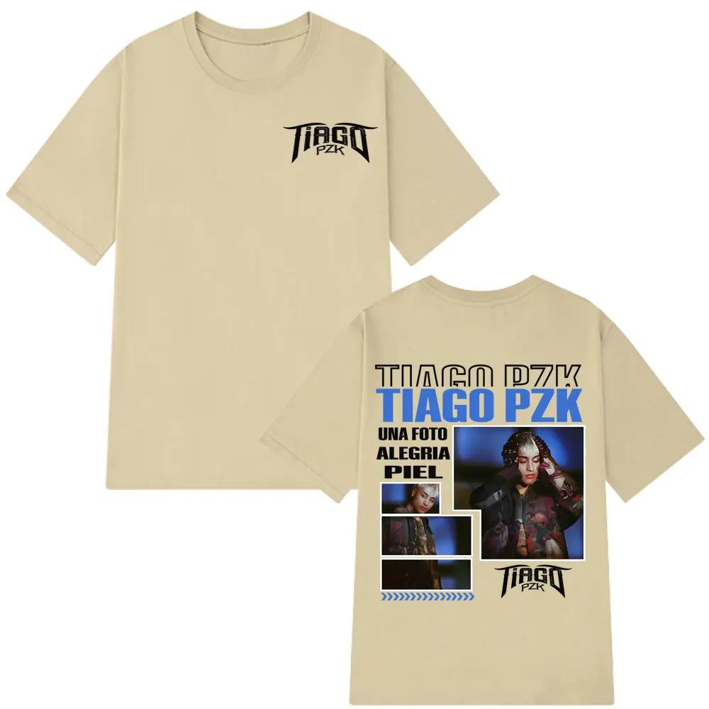 Rapper TIAGO PZK Album 2026 Tour Tee Men Women Hip Hop Tshirts Summer Harajuku Oversized Cotton Gothic Punk Tshirts Streetwear