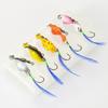 10pcs Twisted Hard Baits 360 Degree Rotating Wobbler Jigging Baits Spoon Lures Artificial Spinnerbaits with Feather Hook