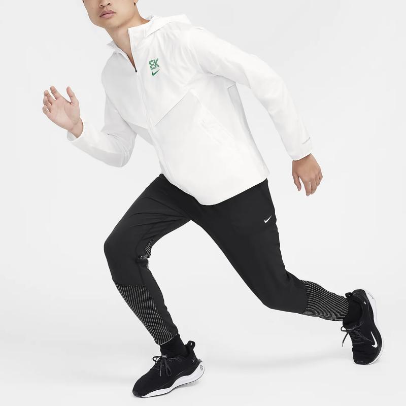 Nike Impossibly Light Kipchoge Windrunner Hooded Zip Lightweight Sports Jacket Men Jackets Summit-White Stadium-Green FV9607-121